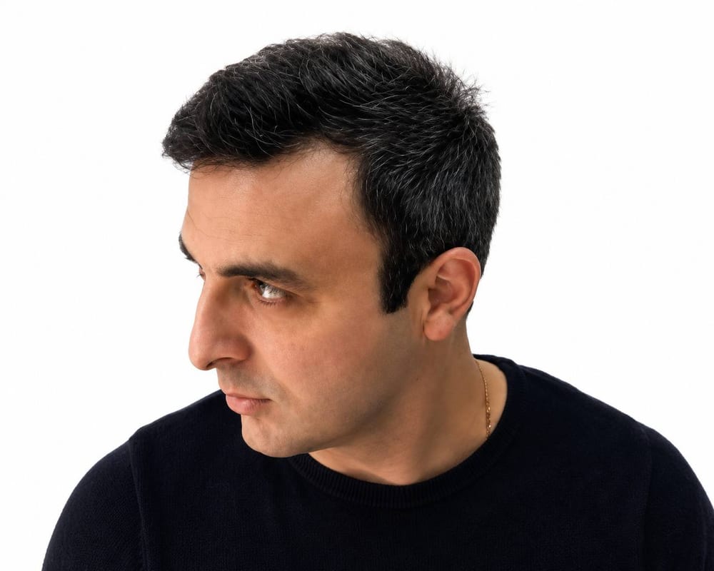 Hairline restoration — FUE result — after