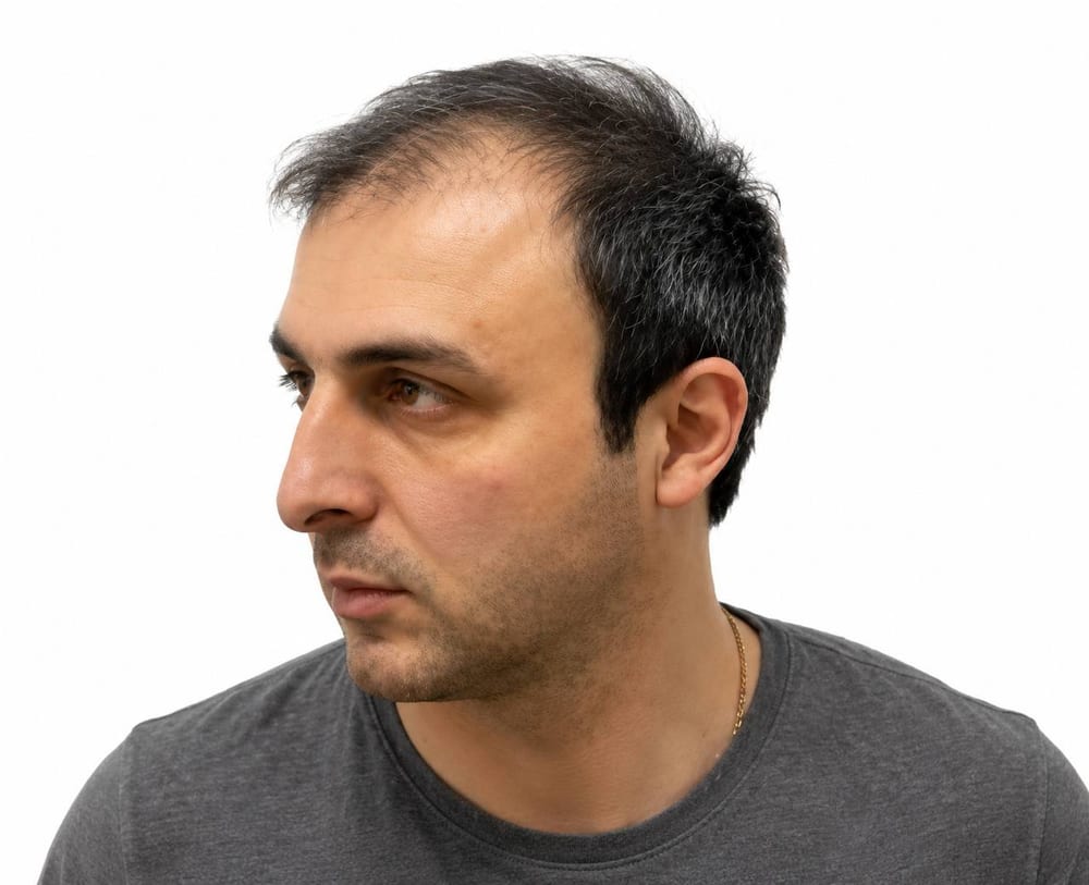Hairline restoration — FUE result — before